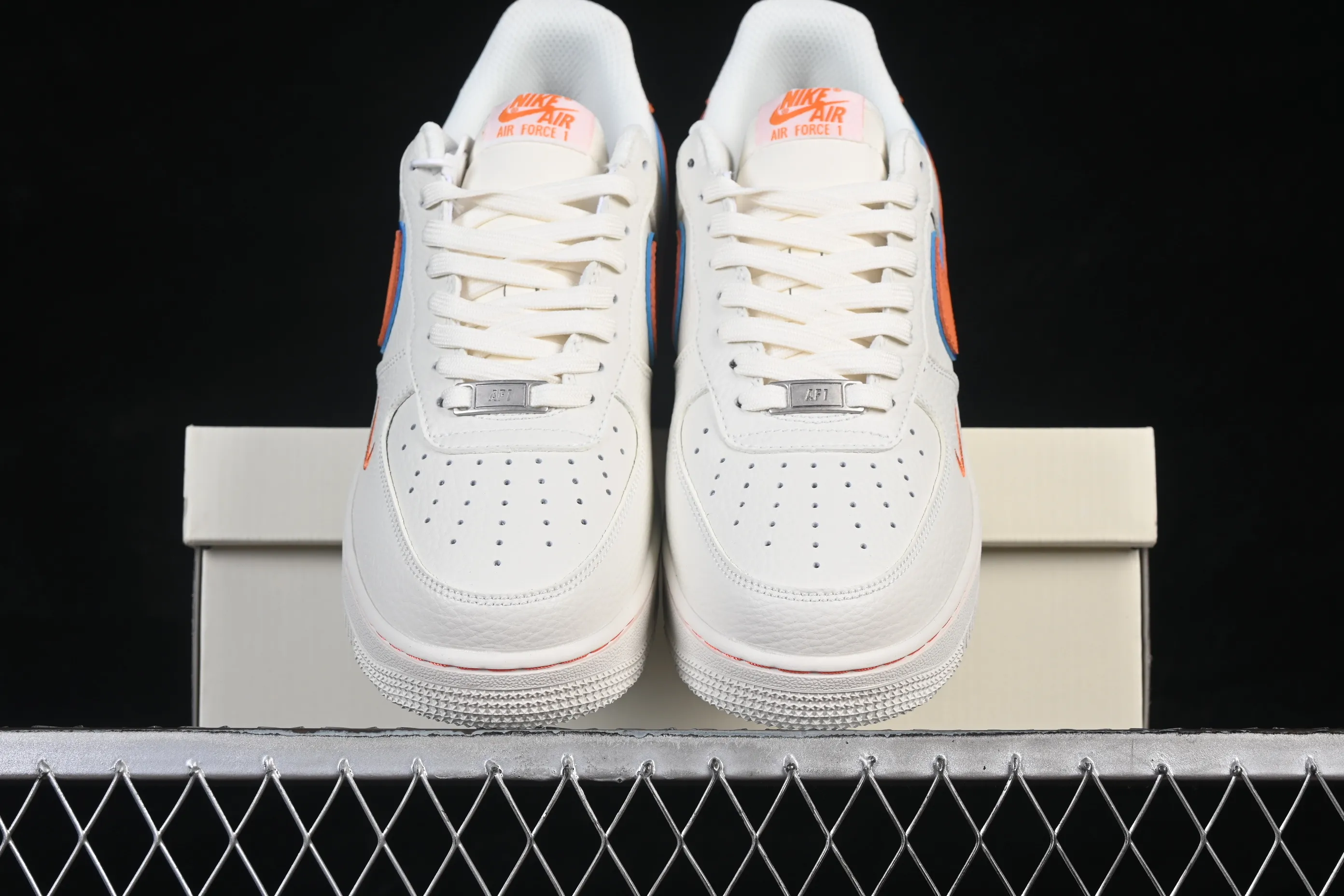 All Categories Nk Air Force 1 Air Force Series Nk Air Force 1 Low Air Force Low Nike Air Force 1'07 Low Milk White Orange Blue Air Force One Low Casual Shoes NH0601-542